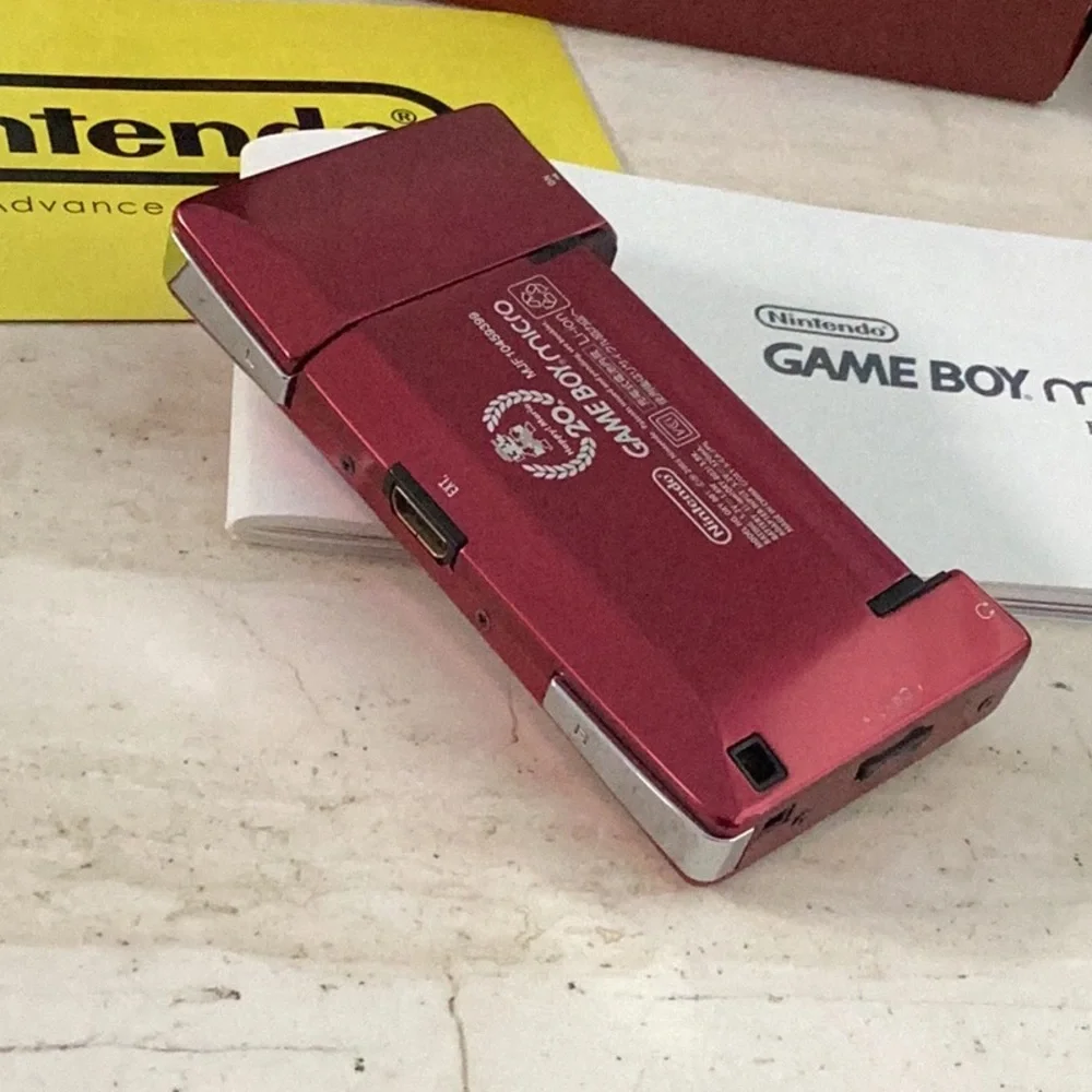Nintendo Mario 20th Anniversary Game Boy Micro Console CIB Complete Backlit GBA